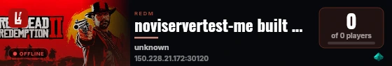 noviservertest-me built with VORPCore! live status badge