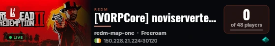 [VORPCore] noviservertest-me live status badge