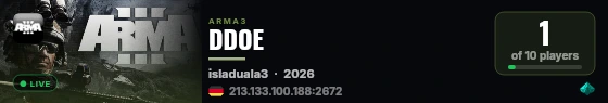 DDOE live status badge
