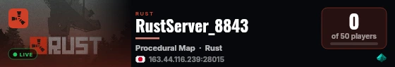RustServer_8843 live status badge