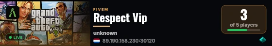 Respect Vip live status badge