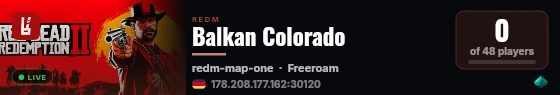 Balkan Colorado live status badge