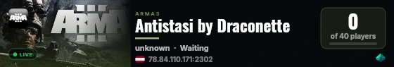 Antistasi by Draconette live status badge