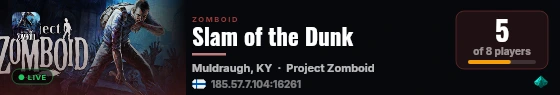 Slam of the Dunk live status badge