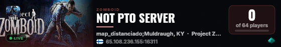NOT PTO SERVER live status badge