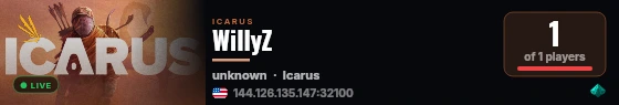 WillyZ live status badge