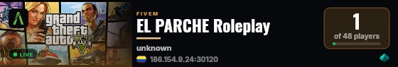 EL PARCHE Roleplay live status badge