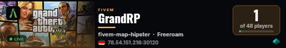 GrandRP live status badge