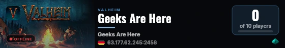 Geeks Are Here live status badge