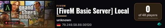 [FiveM Basic Server] Local live status badge