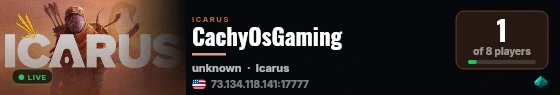 CachyOsGaming live status badge