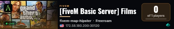 [FiveM Basic Server] Films live status badge