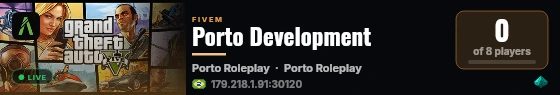 Porto Development live status badge