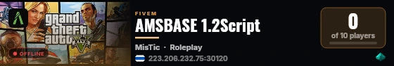 AMSBASE 1.2Script live status badge