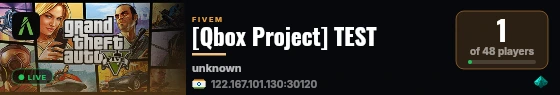 [Qbox Project] TEST live status badge