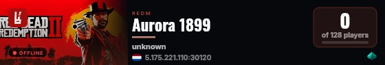 Aurora 1899 live status badge