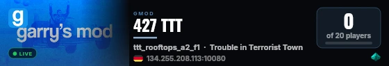 427 TTT live status badge