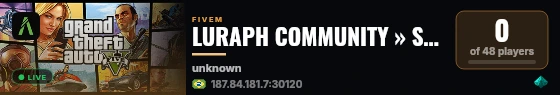 LURAPH COMMUNITY » SEASON 2 « live status badge