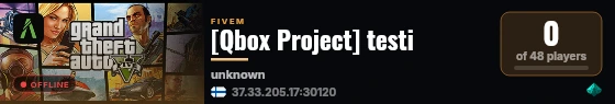 [Qbox Project] testi live status badge