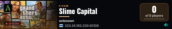 Slime Capital live status badge