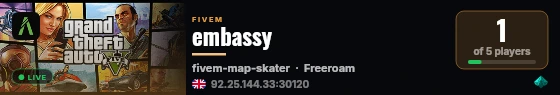 embassy live status badge