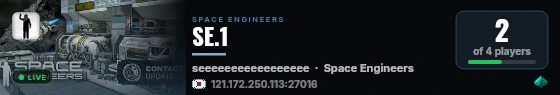 SE.1 live status badge