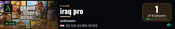 iraq pro live status badge