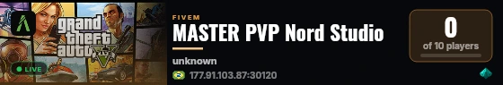 MASTER PVP Nord Studio live status badge