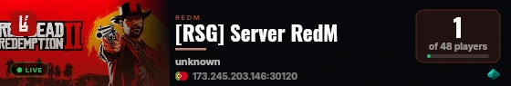 [RSG] Server RedM live status badge