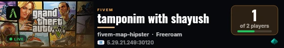 tamponim with shayush live status badge
