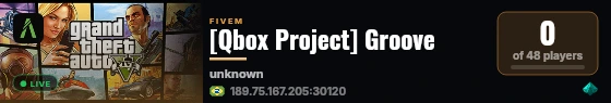 [QBCore Framework] Groove live status badge