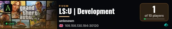 LS:U | Development live status badge