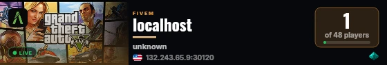 localhost live status badge