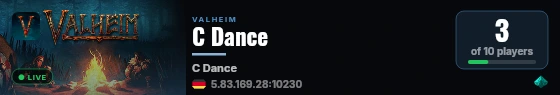 C Dance live status badge