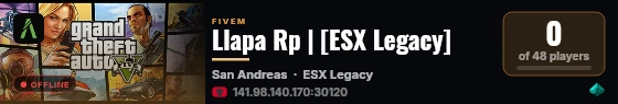Llapa Rp | [ESX Legacy] live status badge