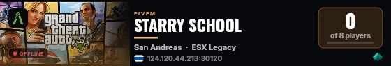 STARRY SCHOOL live status badge