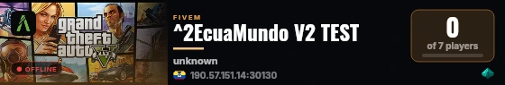 ^2EcuaMundo V2 TEST live status badge
