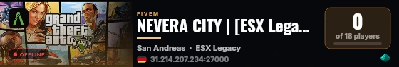 NEVERA CITY | [ESX Legacy] live status badge