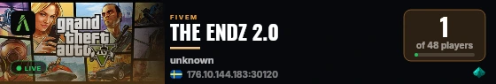 THE ENDZ 2.0 live status badge