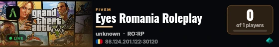 Eyes Romania Roleplay  live status badge