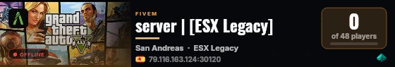 server | [ESX Legacy] live status badge