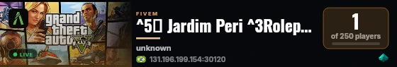 ^5🔥 Jardim Peri ^3Roleplay de Quebrada live status badge