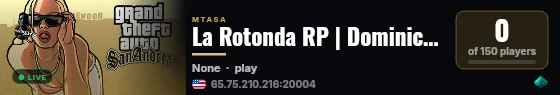 La Rotonda RP | Dominicano | Gang | Policia | Roleplay live status badge