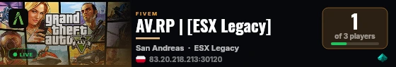 AV.RP | [ESX Legacy] live status badge