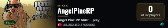 AngelPineRP live status badge