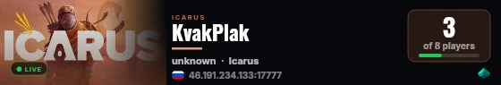 KvakPlak live status badge