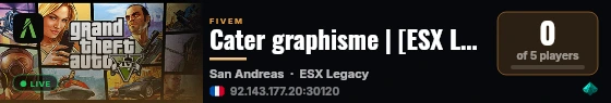 Cater graphisme | [ESX Legacy] live status badge