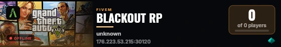 BLACKOUT RP  live status badge