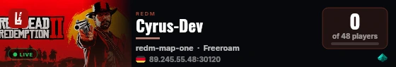 Cyrus-Dev live status badge
