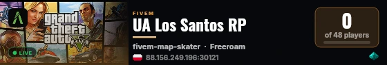 UA Los Santos RP live status badge